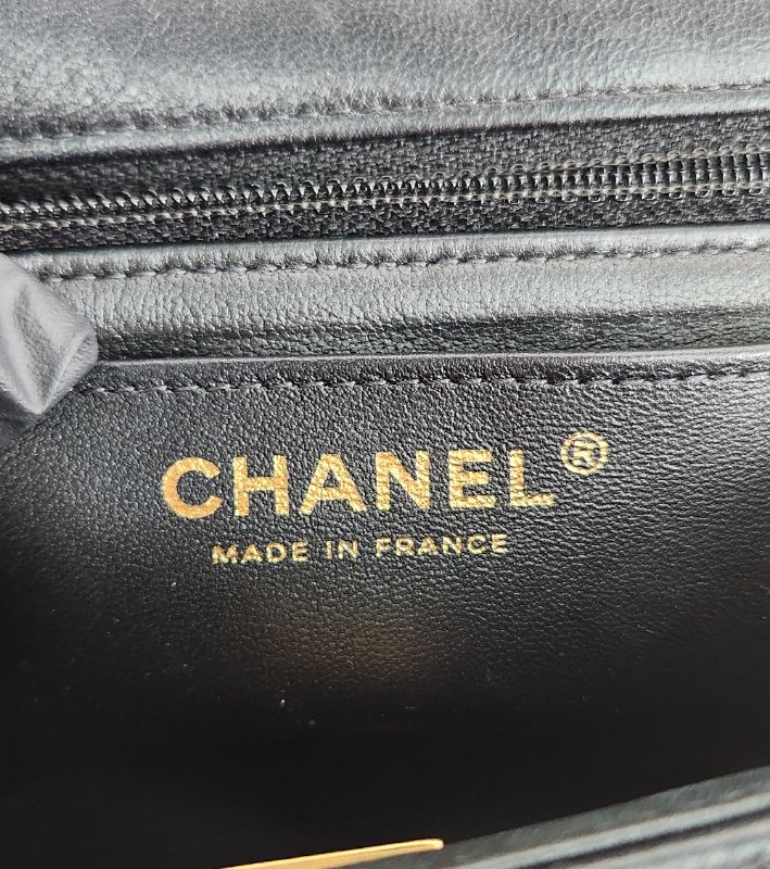 Chanel Black Lambskin Petit Sac