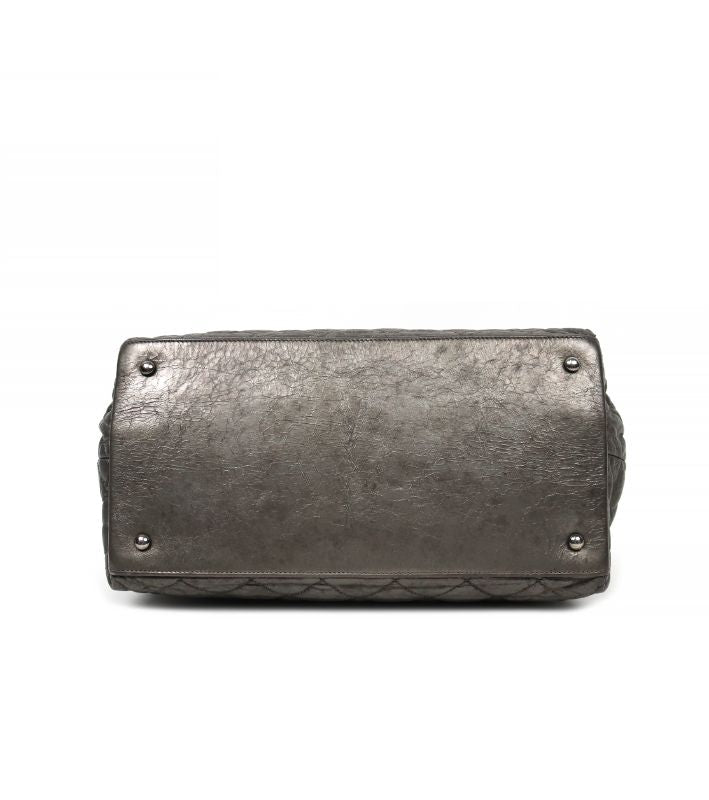 Chanel Metallic Silver Shoulder Bag