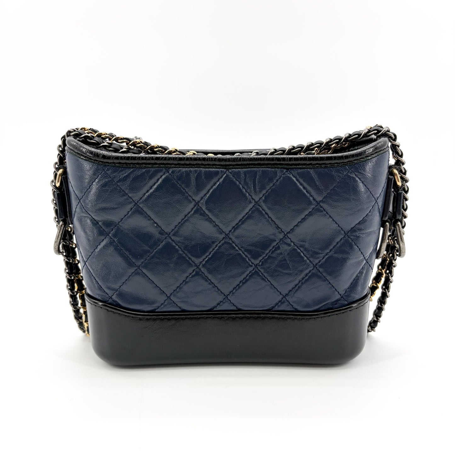 Chanel Gabrielle Small Hobo Bag Navy Black