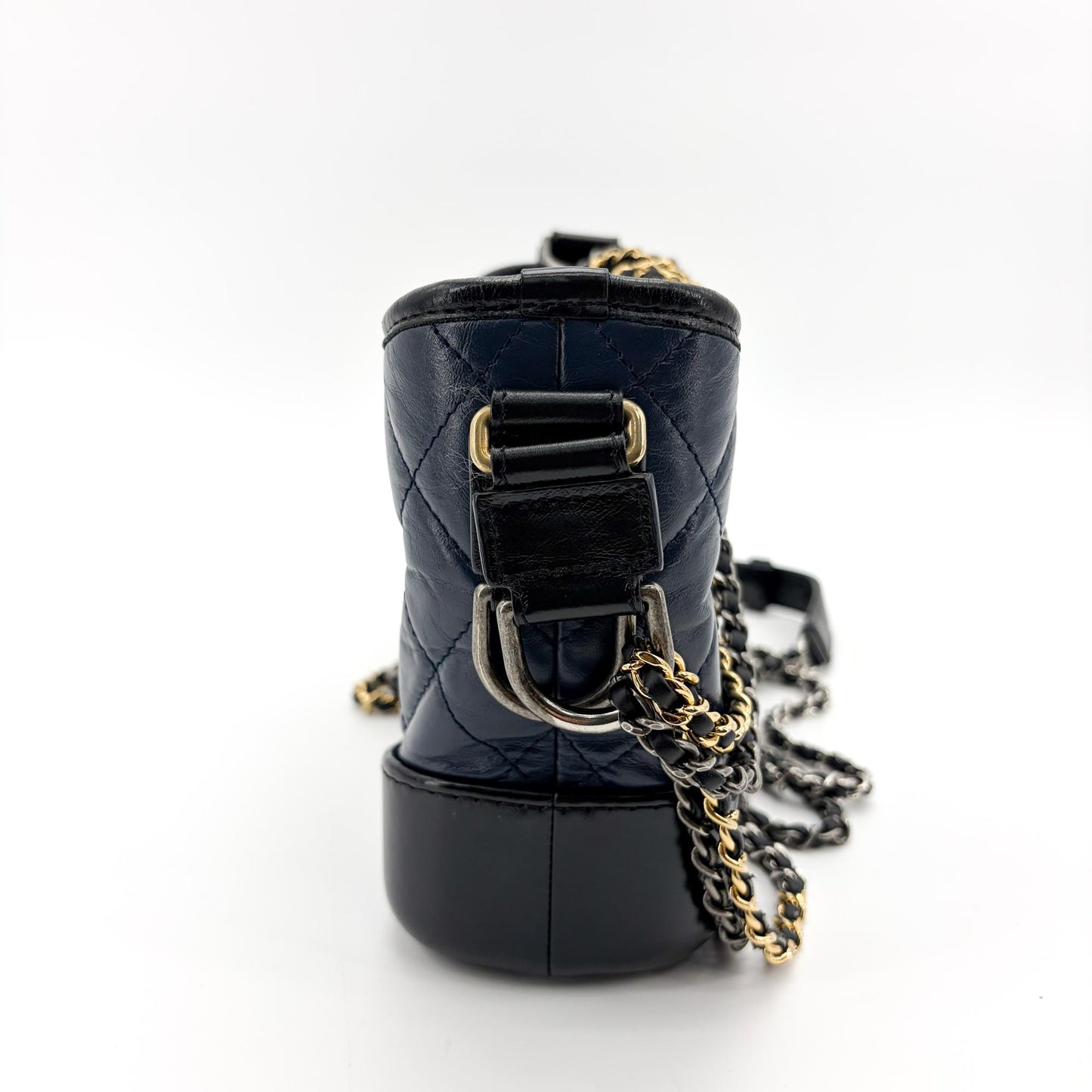 Chanel Gabrielle Small Hobo Bag Navy Black