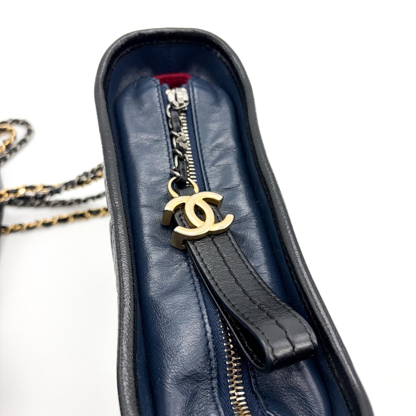 Chanel Gabrielle Small Hobo Bag Navy Black