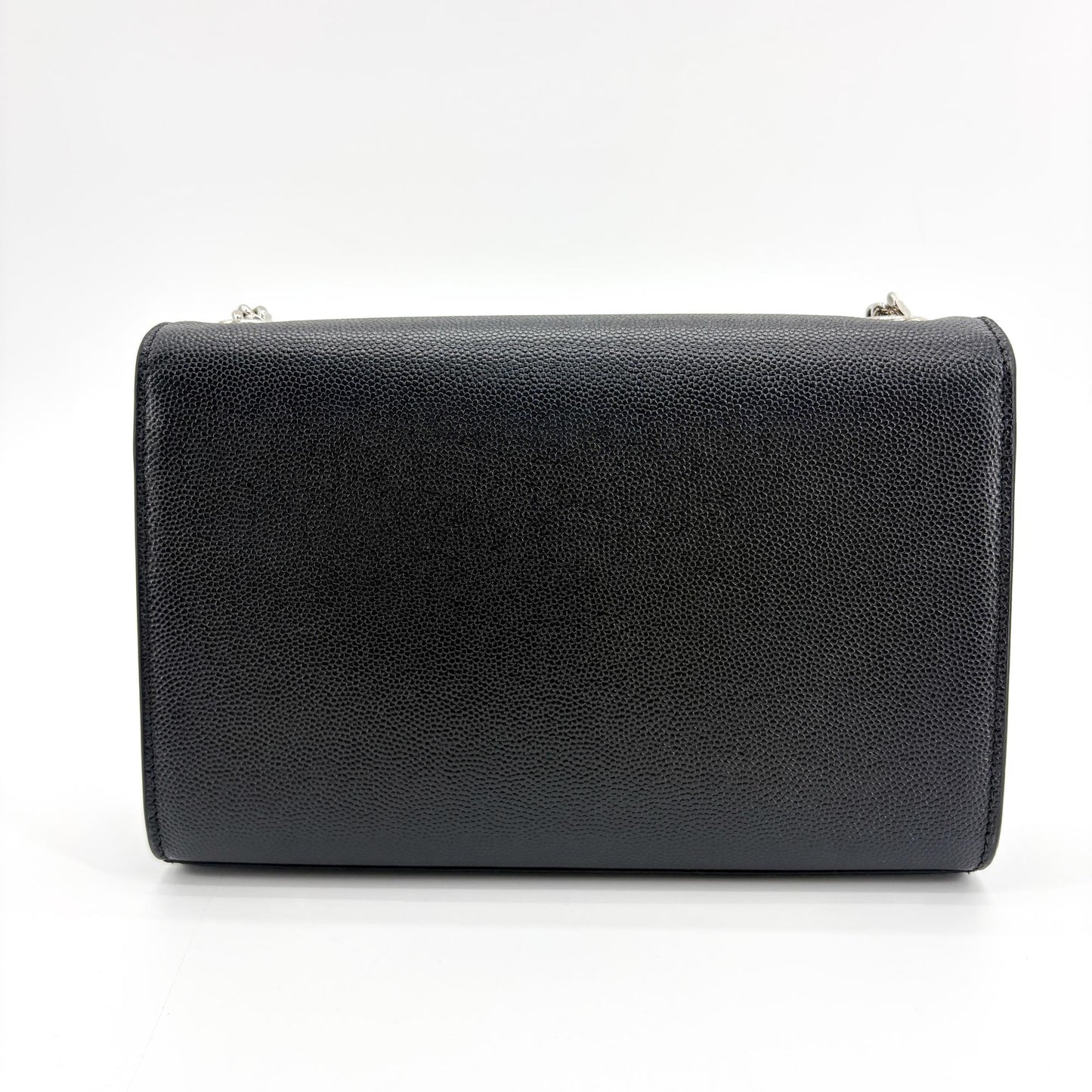 Saint Laurent Kate Medium Shoulder Bag Black with Silver Hardware