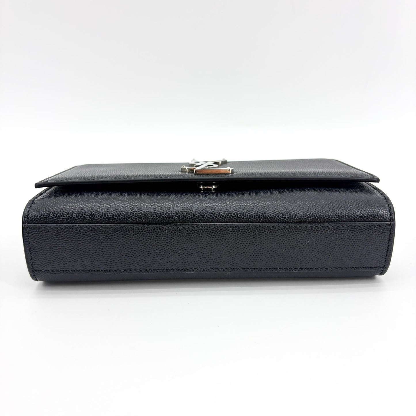 Saint Laurent Kate Medium Shoulder Bag Black with Silver Hardware