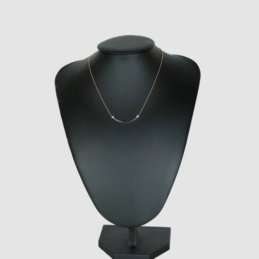 Small & Co T Smile Diamond Pendant Necklace