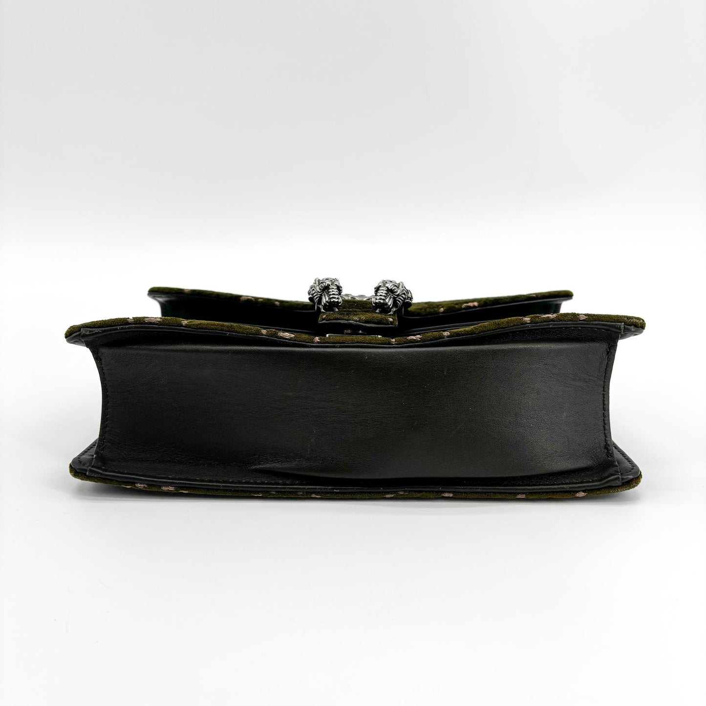 Gucci Dionysus GG Velvet Mini Shoulder Bag Dark Green