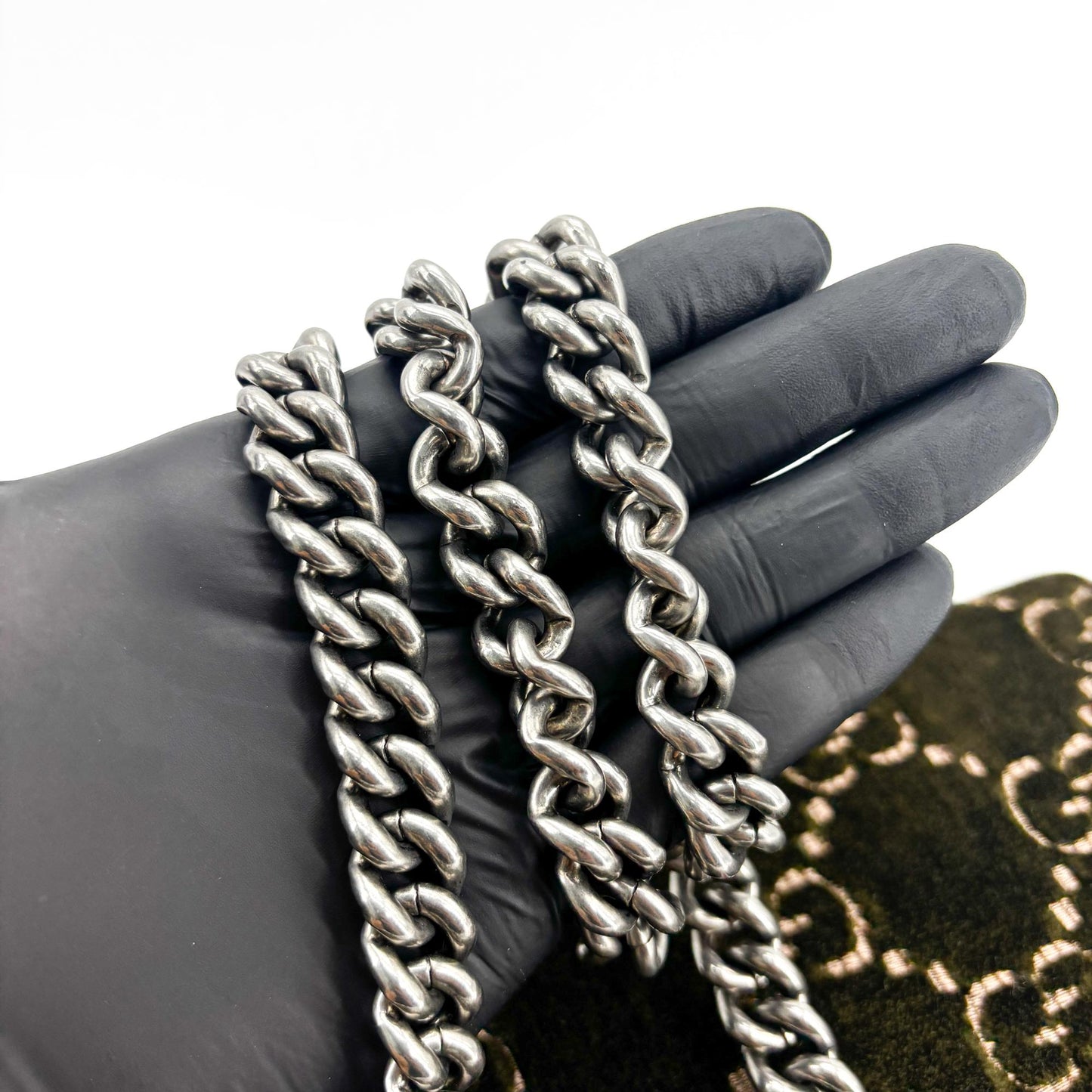 Gucci Dionysus GG Velvet Mini Shoulder Bag Dark Green
