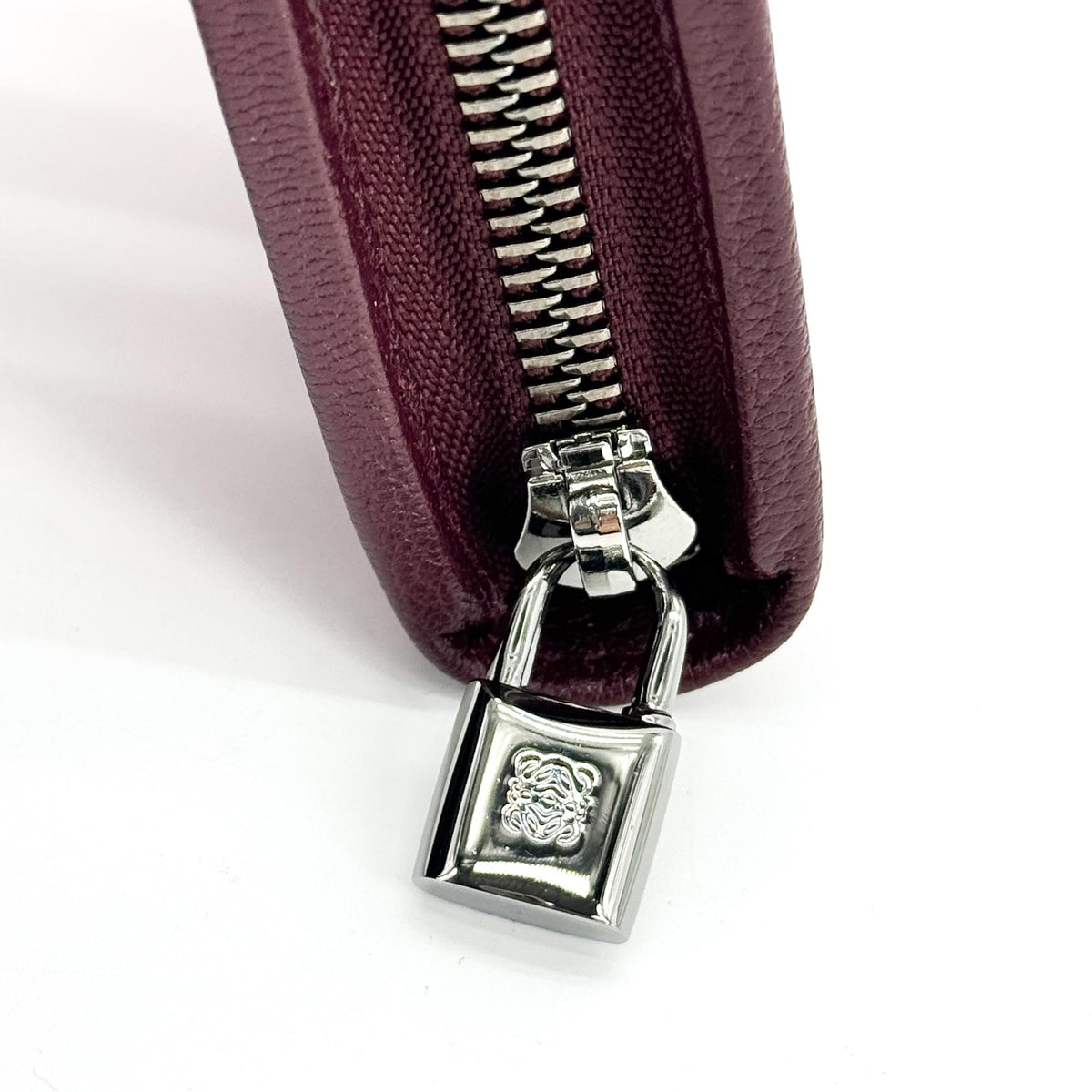 Loewe Anagram Zipper Around Long Wallet Magenta
