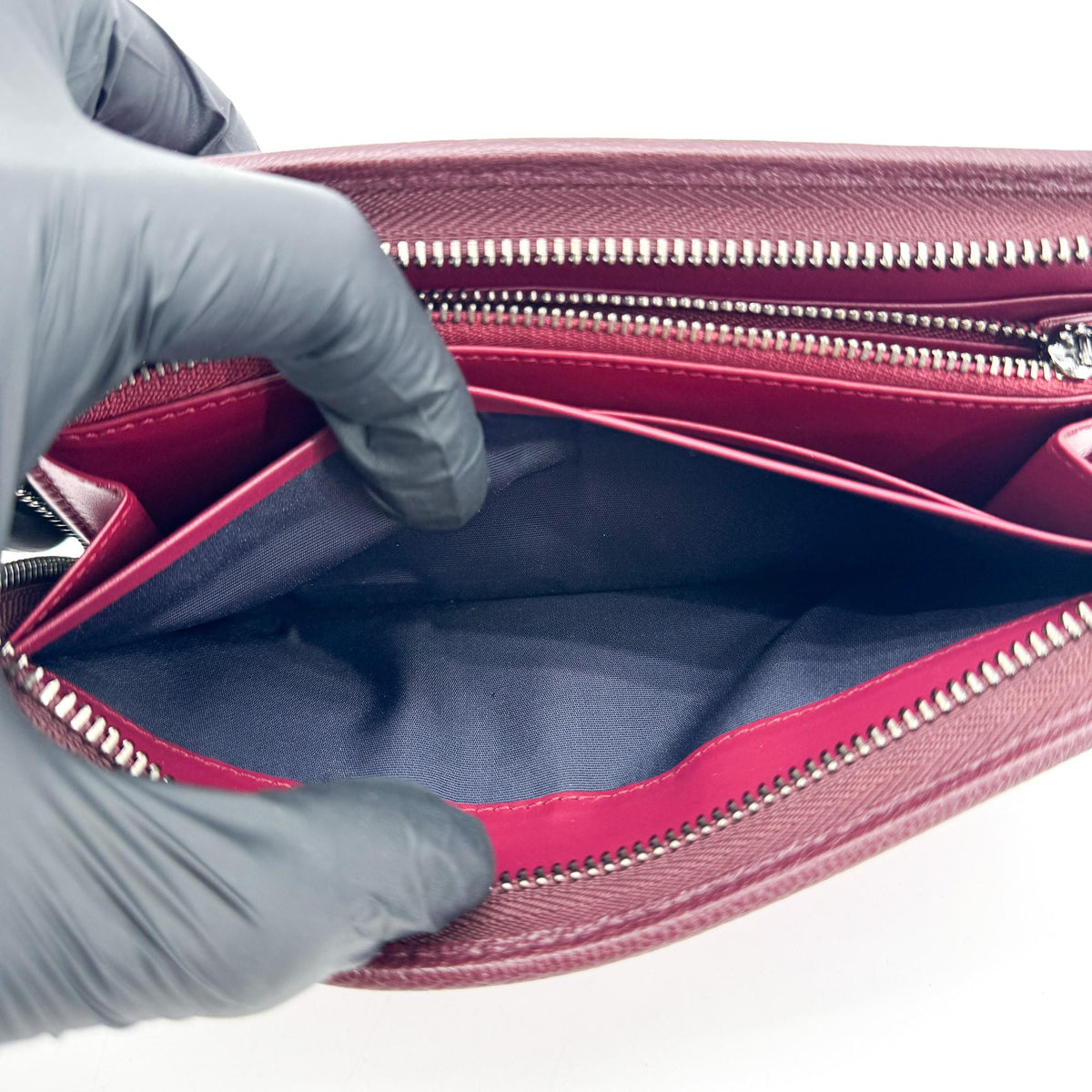 Loewe Anagram Zipper Around Long Wallet Magenta