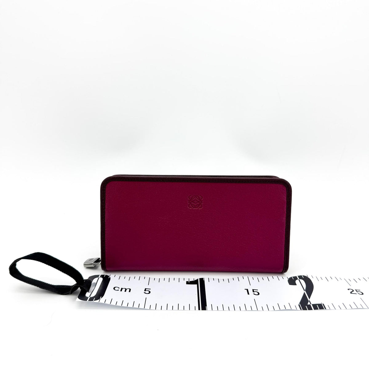 Loewe Anagram Zipper Around Long Wallet Magenta