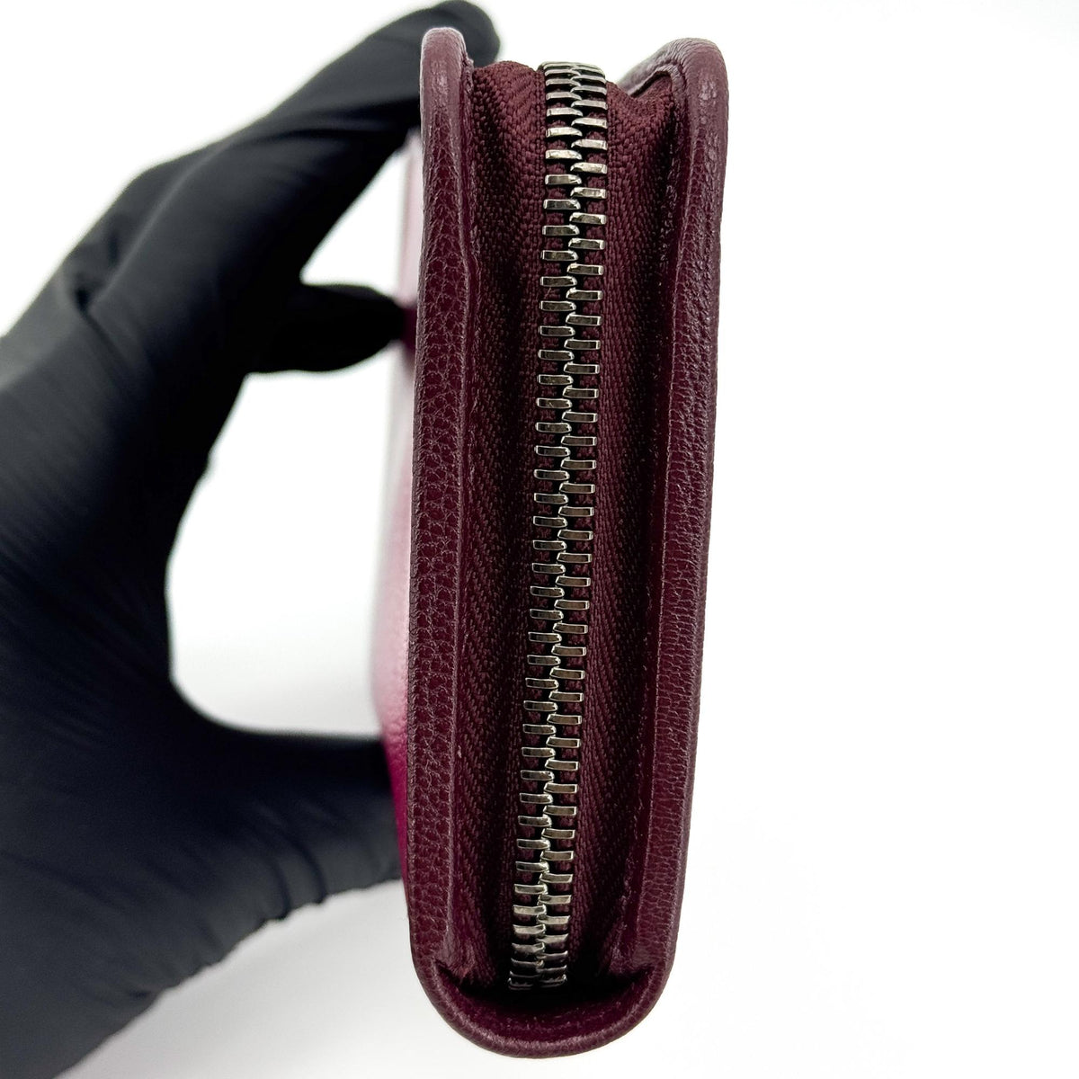 Loewe Anagram Zipper Around Long Wallet Magenta