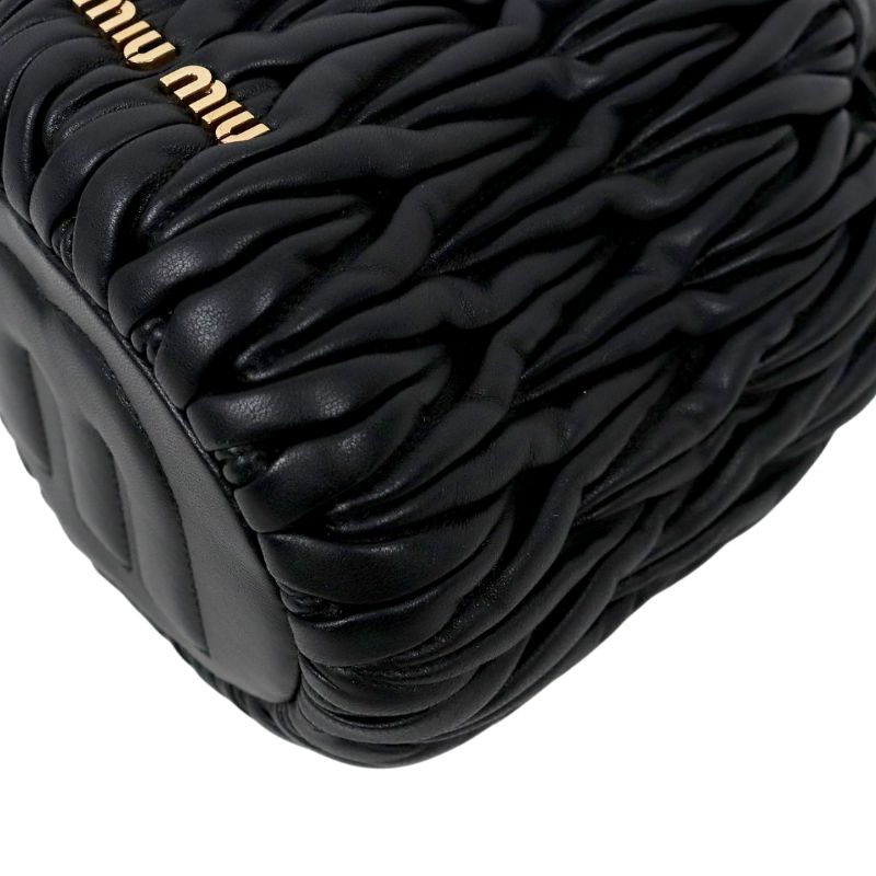 Miu Miu Black Materasse Bucket Bag