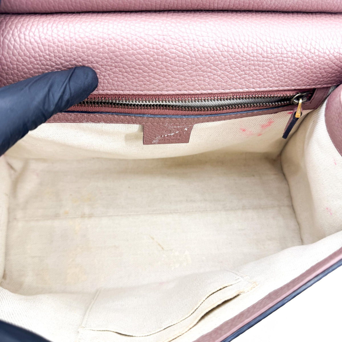 Gucci Dahlia Mini Top Handle Bag Dusty Pink