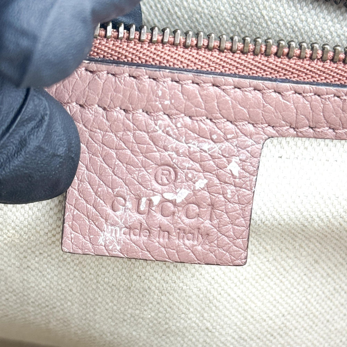 Gucci Dahlia Mini Top Handle Bag Dusty Pink