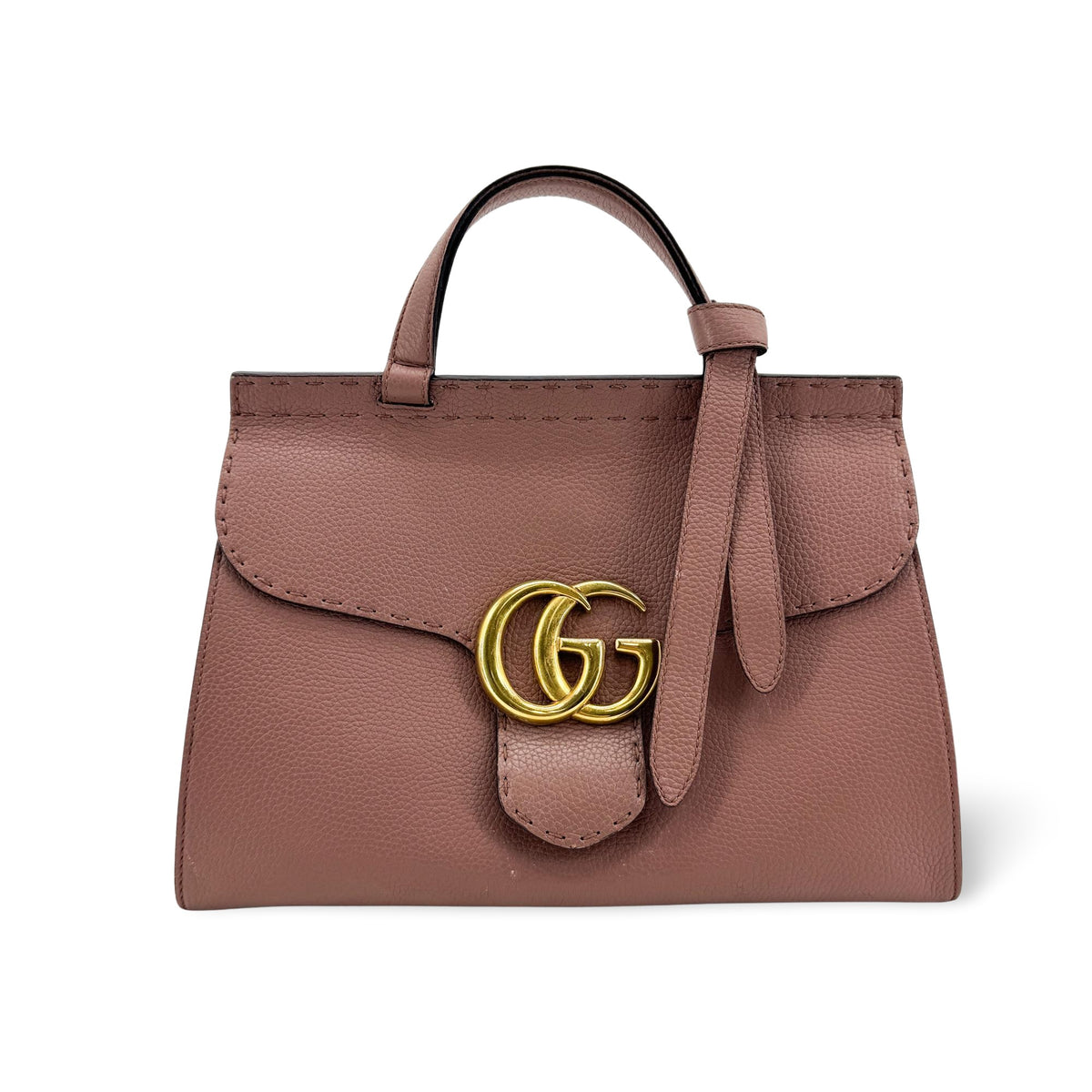 Gucci Dahlia Mini Top Handle Bag Dusty Pink
