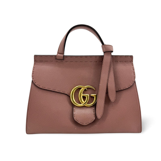 Gucci Dahlia Mini Top Handle Bag Dusty Pink