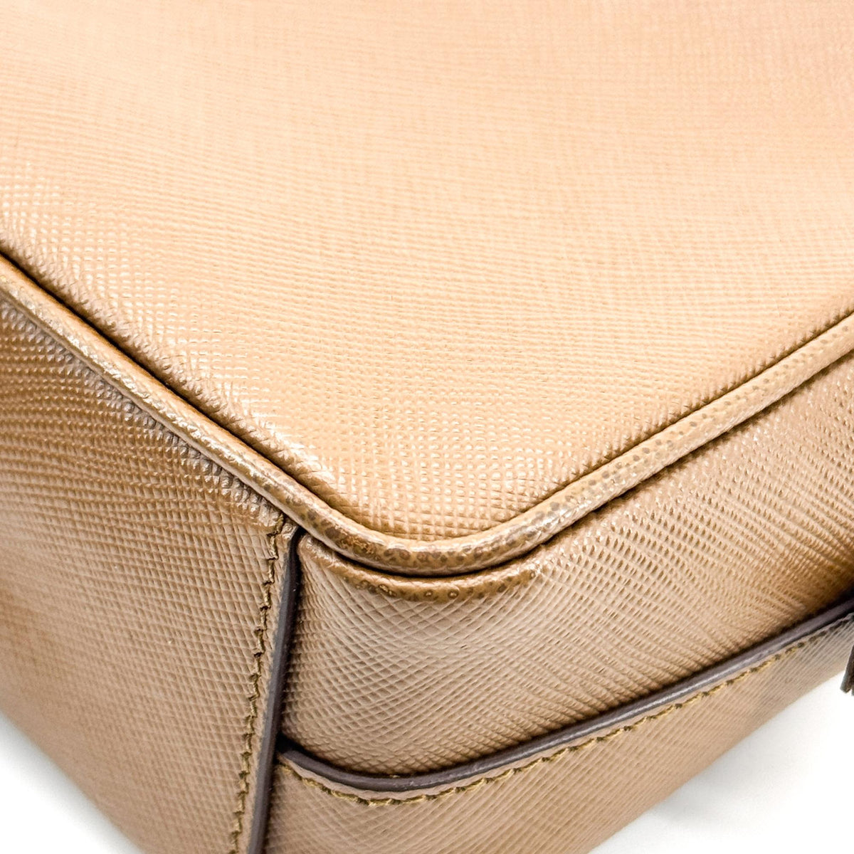 Prada Saffiano Crossbody Bag Brown