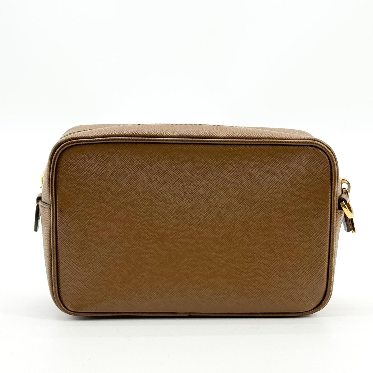 Prada Saffiano Crossbody Bag Brown