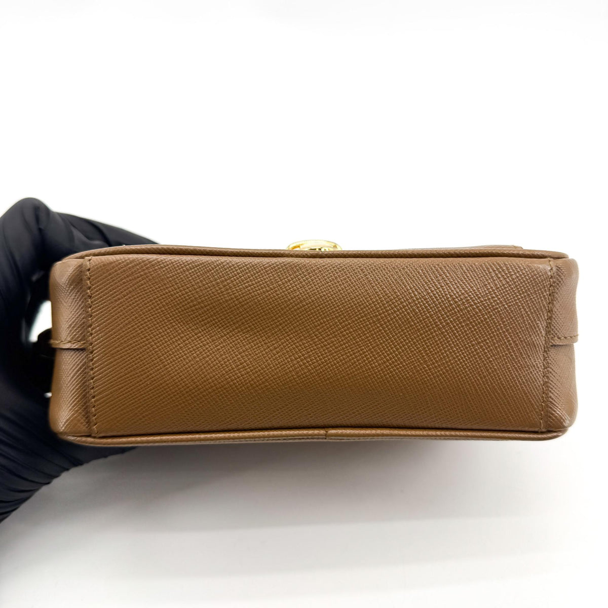 Prada Saffiano Crossbody Bag Brown