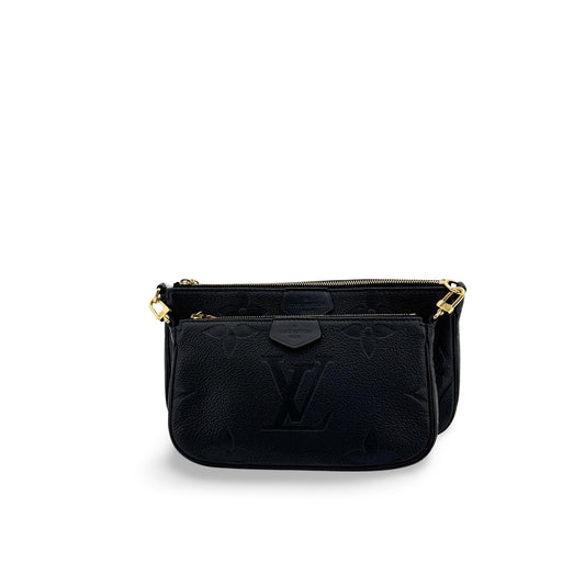 Louis Vuitton Monogram Empreinte Multi Pochette Accessoires Black