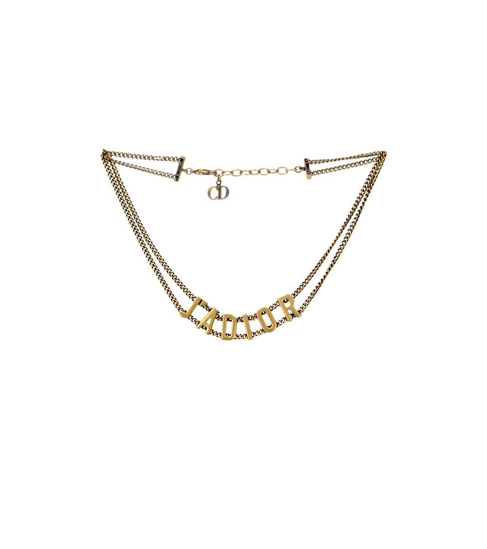 Dior Zadig & Gabrielle Gold Choker Necklace