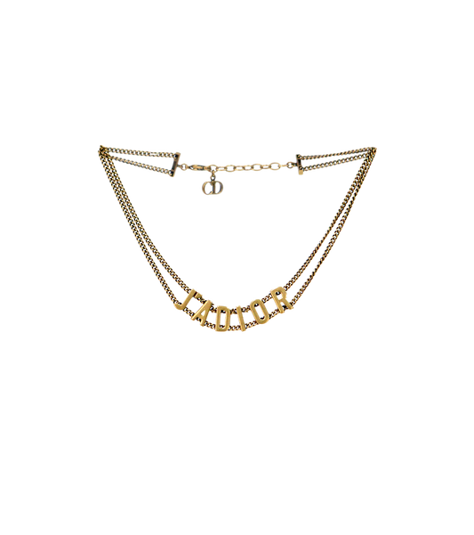 Dior Zadig & Gabrielle Gold Choker Necklace