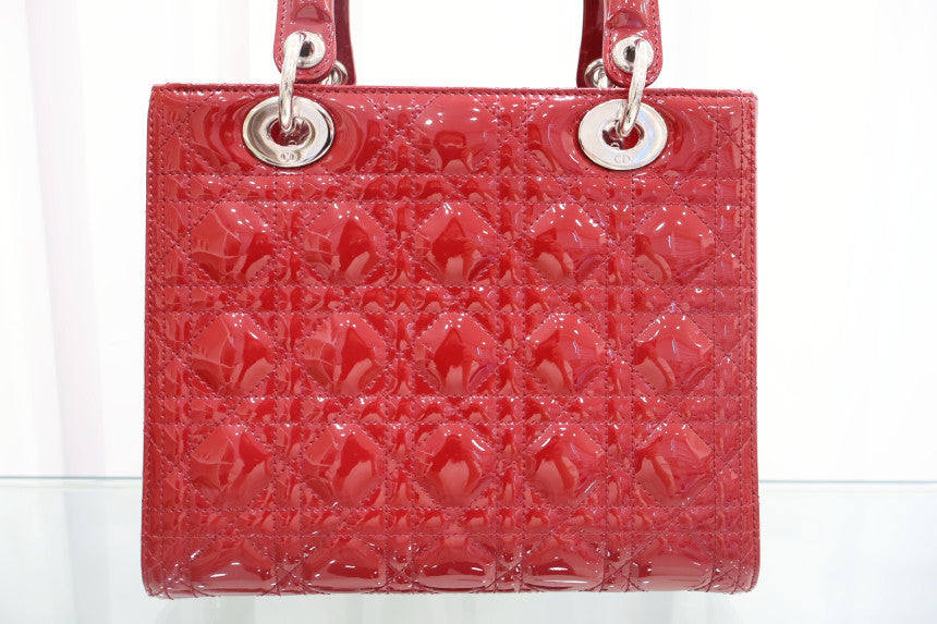 Lady Patent Medium Tote Shoulder Bag VRB44551