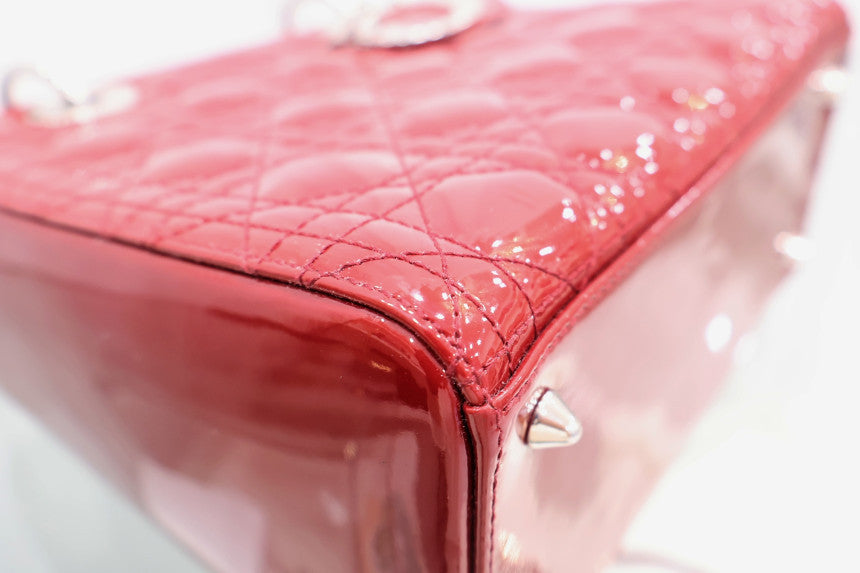 Lady Patent Medium Tote Shoulder Bag VRB44551