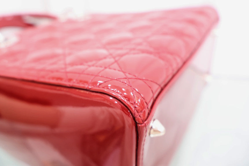Lady Patent Medium Tote Shoulder Bag VRB44551