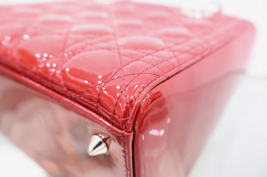 Lady Patent Medium Tote Shoulder Bag VRB44551