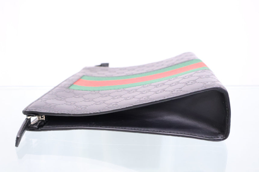 GG Supreme Web Clutch 475316