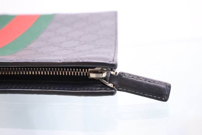 GG Supreme Web Clutch 475316