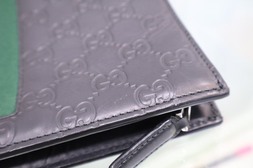 GG Supreme Web Clutch 475316