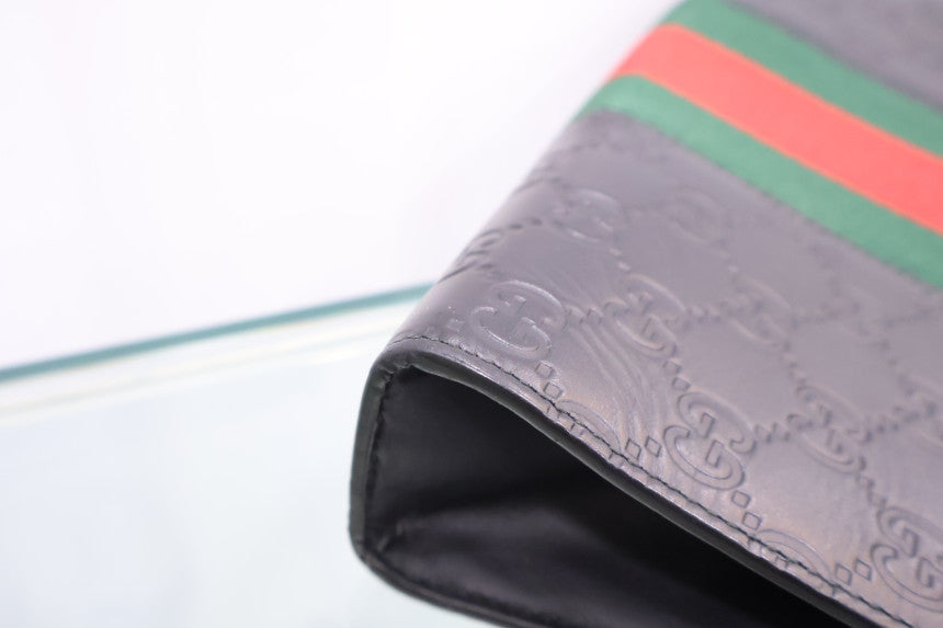GG Supreme Web Clutch 475316