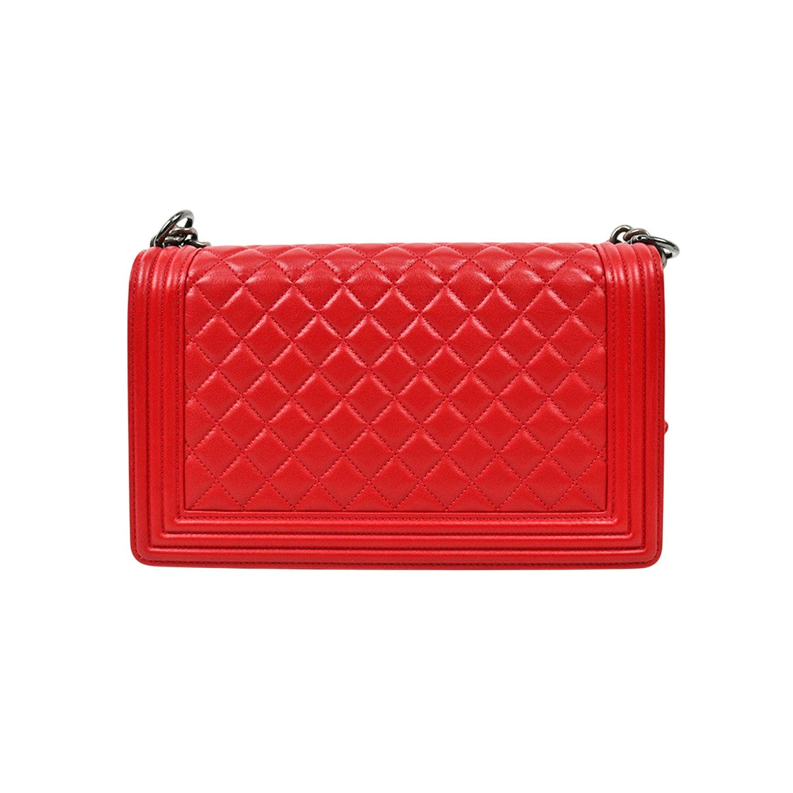 Chanel Large Red Boy Shoulder Bag