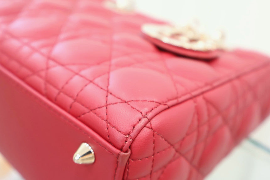 ABC Lady Bag Small Cannage Lambskin Crossbody Shoulder Tote Bag M0538OCAL
