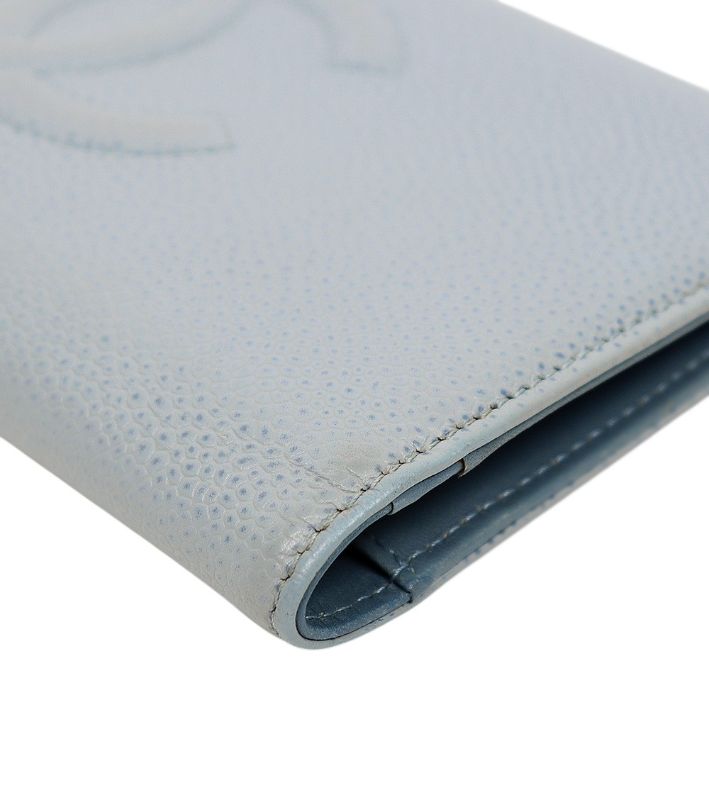 Chanel Blue Caviar Long Wallet