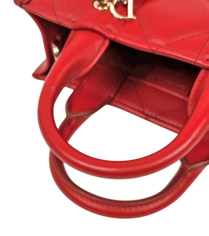 Dior Red Mini Book Tote Bag