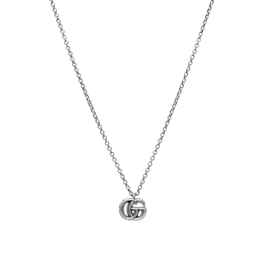 Gucci Double G Silver Necklace