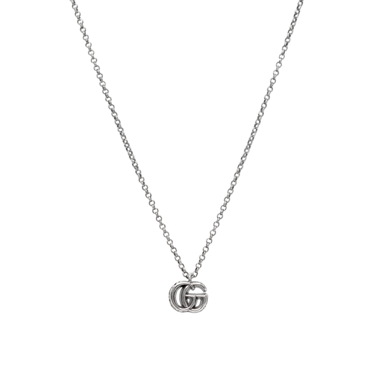 Gucci Double G Silver Necklace