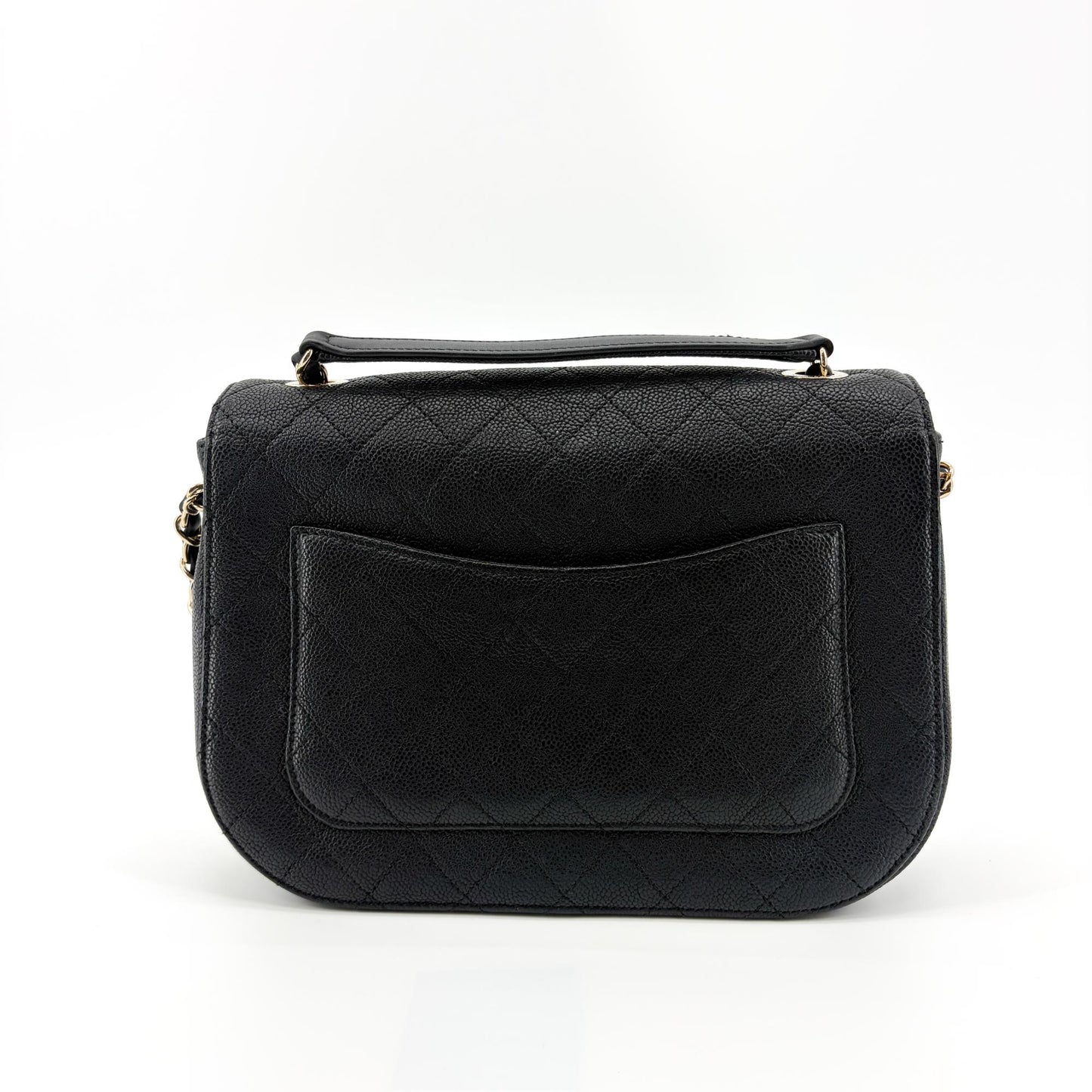 Chanel Coco Curve Flap Bag Medium Black Gold Hardware