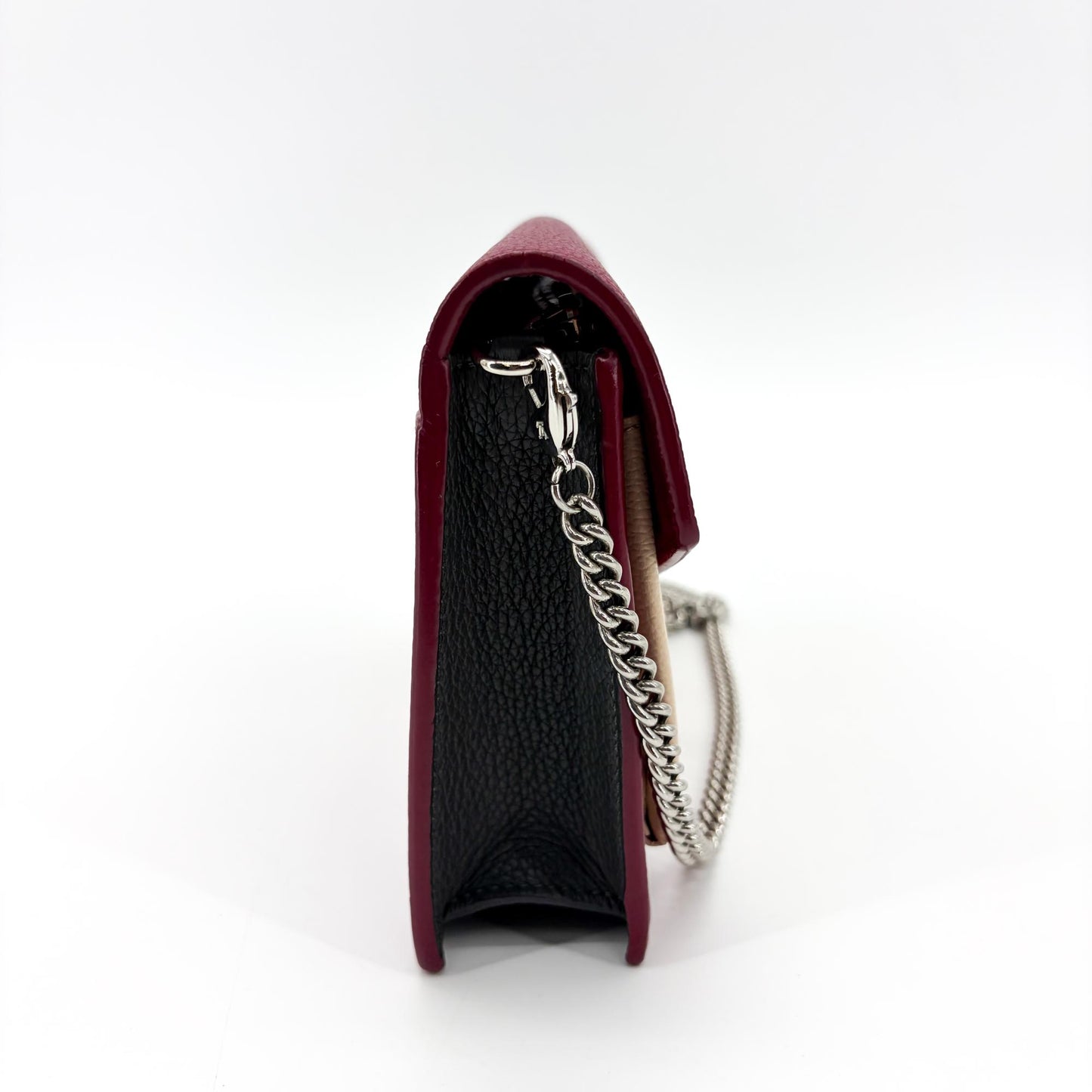 Louis Vuitton MyLockMe Chain Bag Burgundy Beige