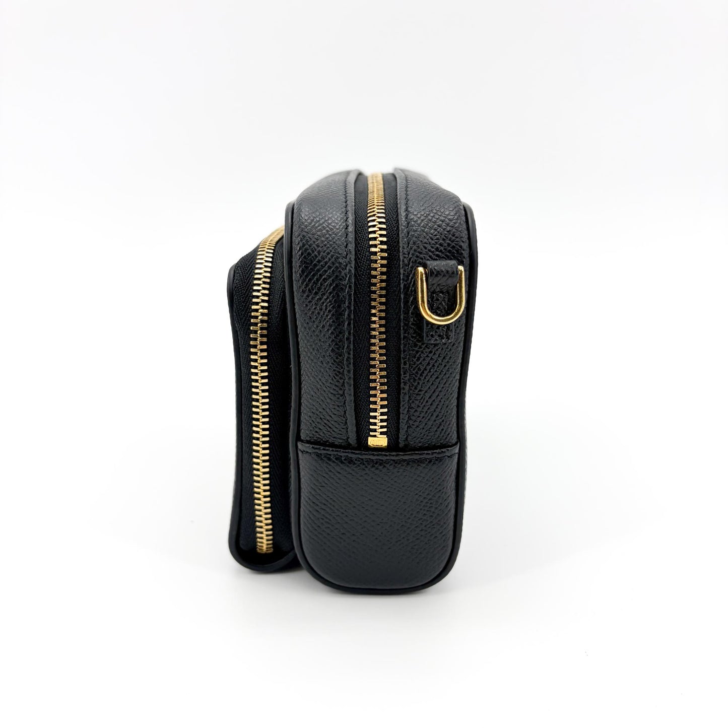 Dior 30 Montaigne 2-in-1 Pouch Black Grain Calfskin