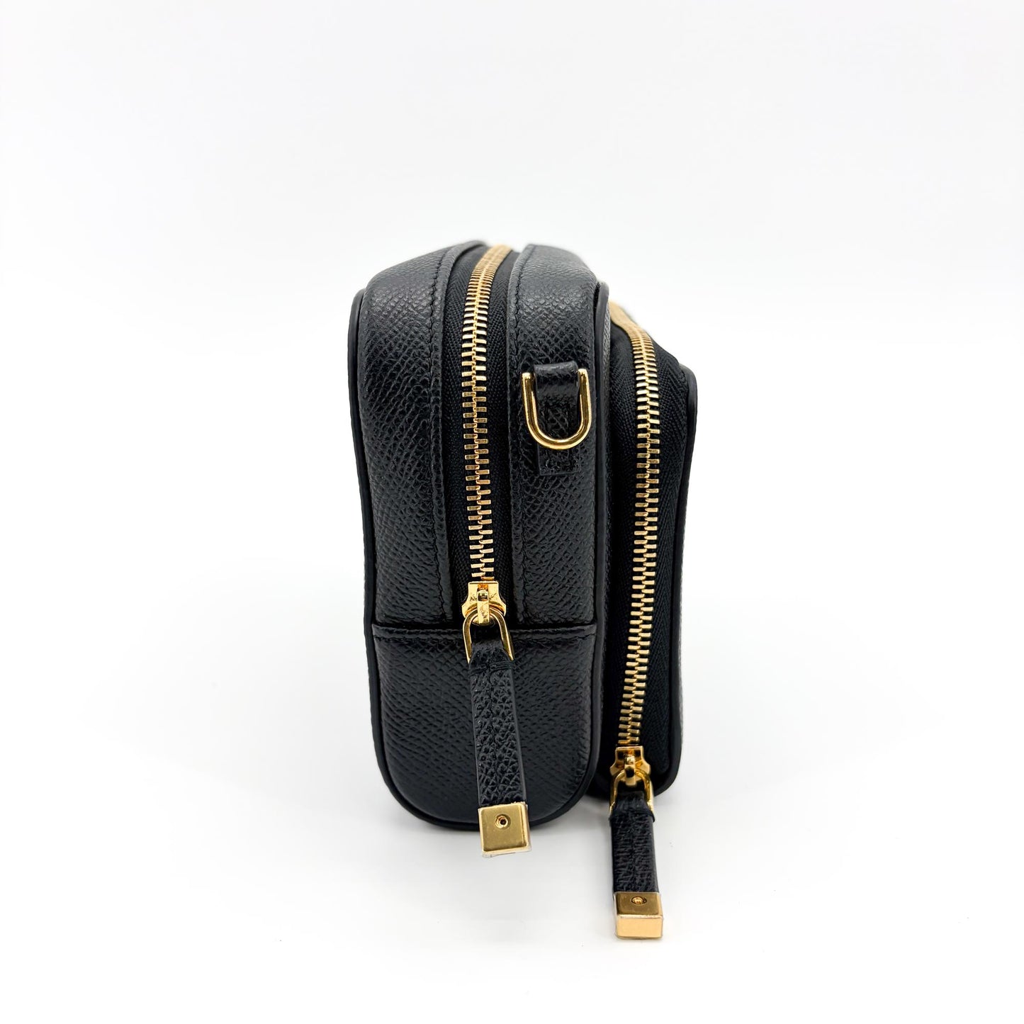 Dior 30 Montaigne 2-in-1 Pouch Black Grain Calfskin