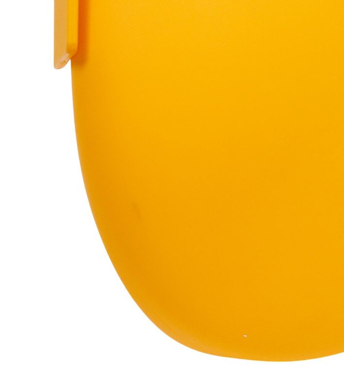 Bottega Veneta Yellow Matte Rubber Punch Shoulder Bag