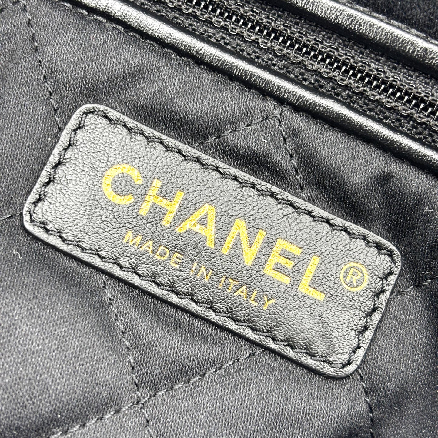Chanel 22 Medium Shoulder Bag Black with Gold Hardware