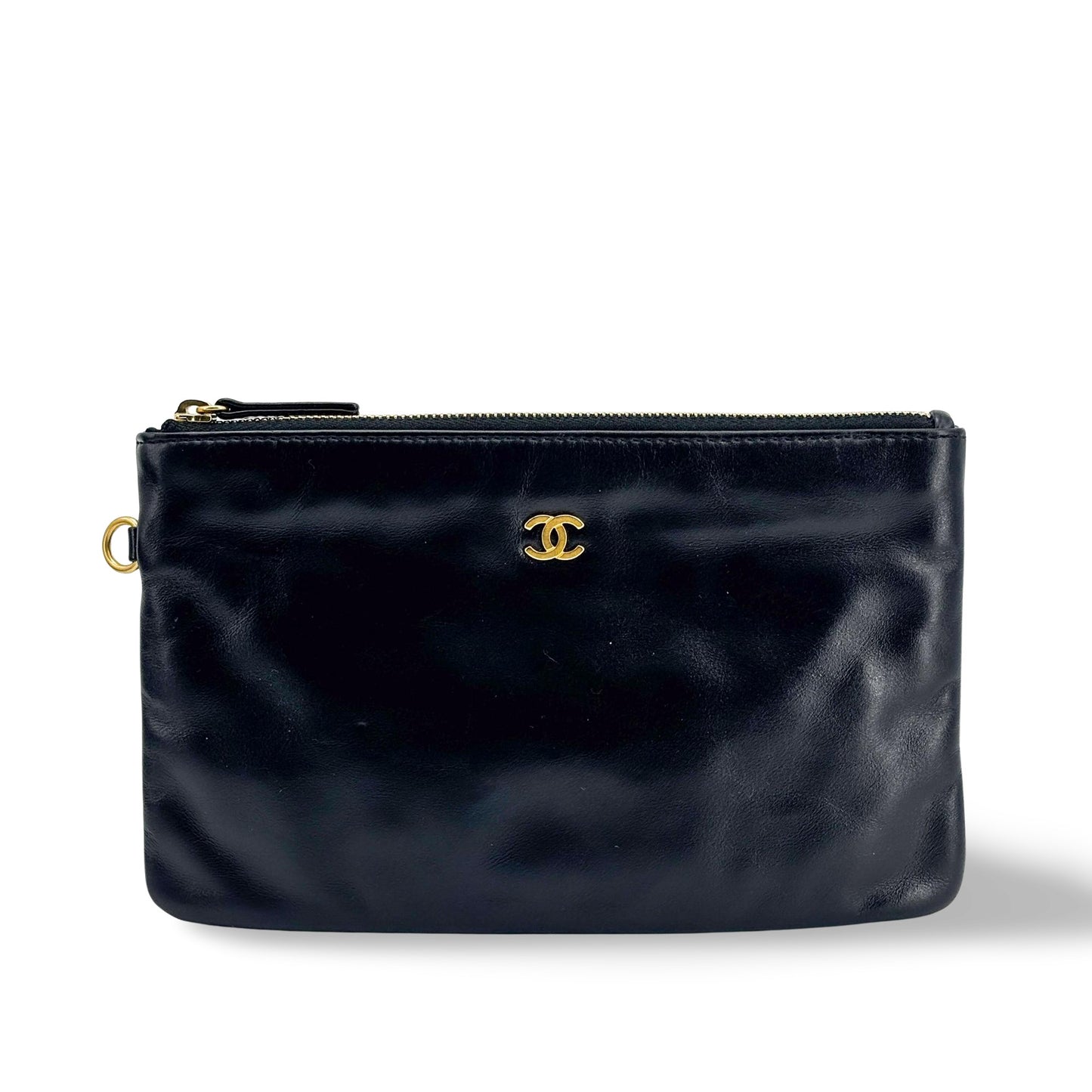 Chanel 22 Medium Shoulder Bag Black with Gold Hardware