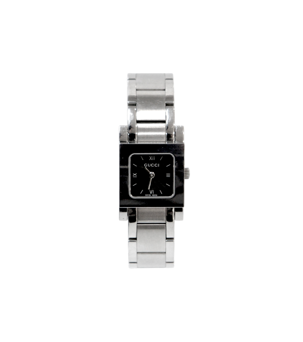 Gucci 19mm 7900P Square Quartz Steel Watch