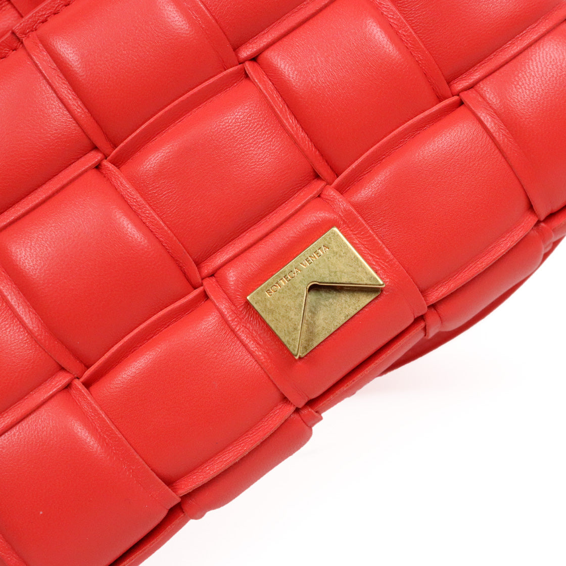 Bottega Veneta Orange-Red Padded Cassette Bag