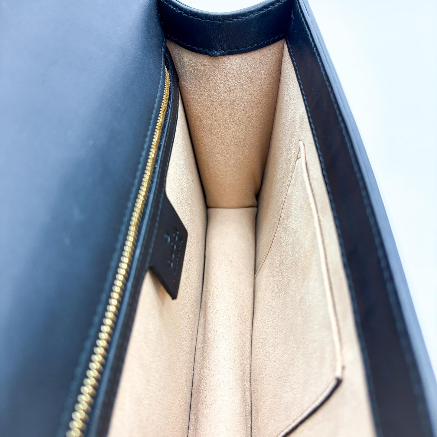 Gucci Mini Sylvie GG Velvet Shoulder Bag Black