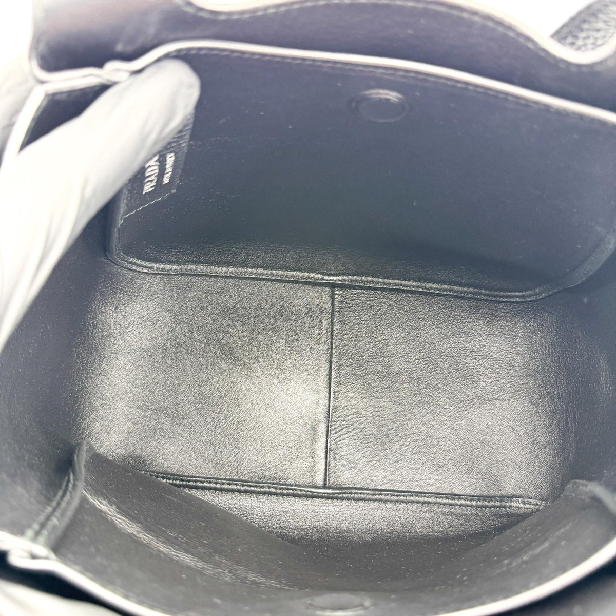 Prada Small Leather Tote Bag Black